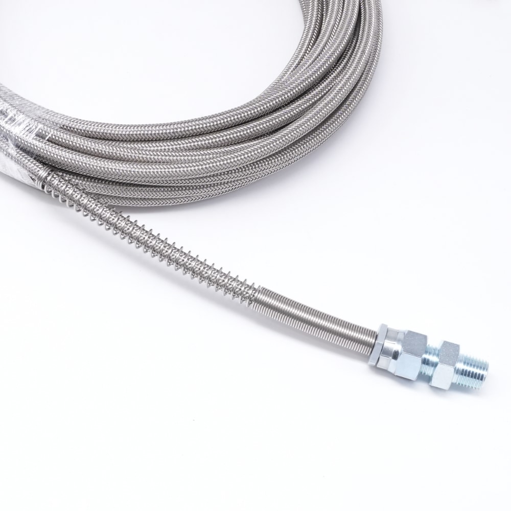 コンパクトM6ネジ付きステンレスワイヤーブレード 洗管ホース 内径4.0mm(1.2分)