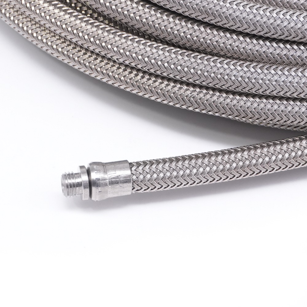 コンパクトM6ネジ付きステンレスワイヤーブレード 洗管ホース 内径4.0mm(1.2分)