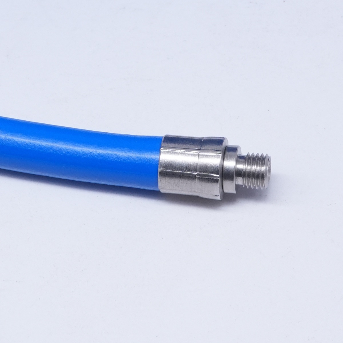 【5月中旬入荷分予約注文】M6ネジ仕様 とても滑りの良いシリコンPVC被膜 洗管ホース ノズル選択 1.2分（内径4.0mm）ノズル選択式