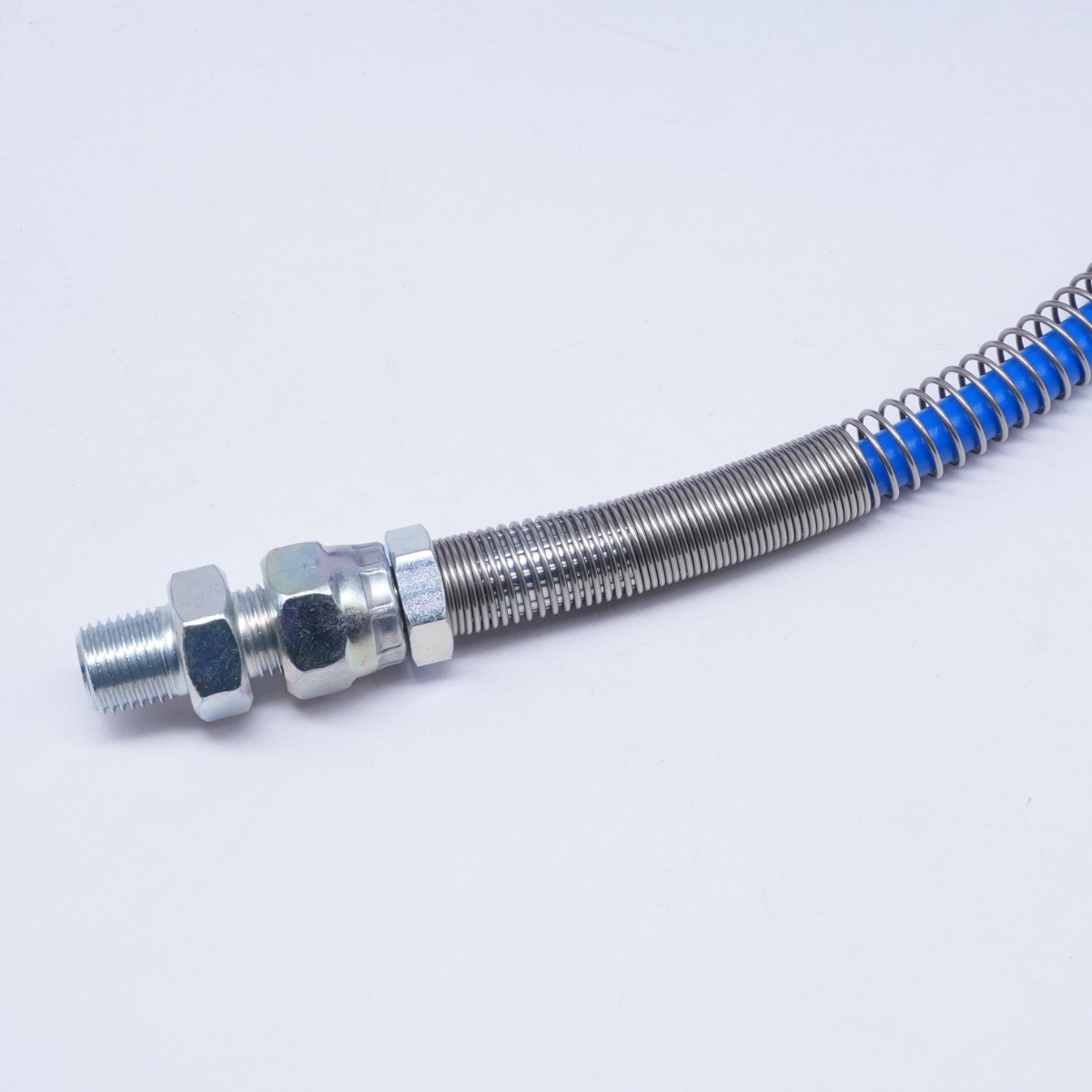【5月中旬入荷分予約注文】M6ネジ仕様 とても滑りの良いシリコンPVC被膜 洗管ホース ノズル選択 1.2分（内径4.0mm）ノズル選択式