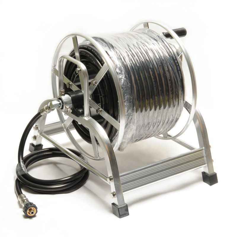 耐摩耗タフホース アルミリール巻 3分（3/8）蔵王産業・スーパー工業・ホンダ対応カプラー付き