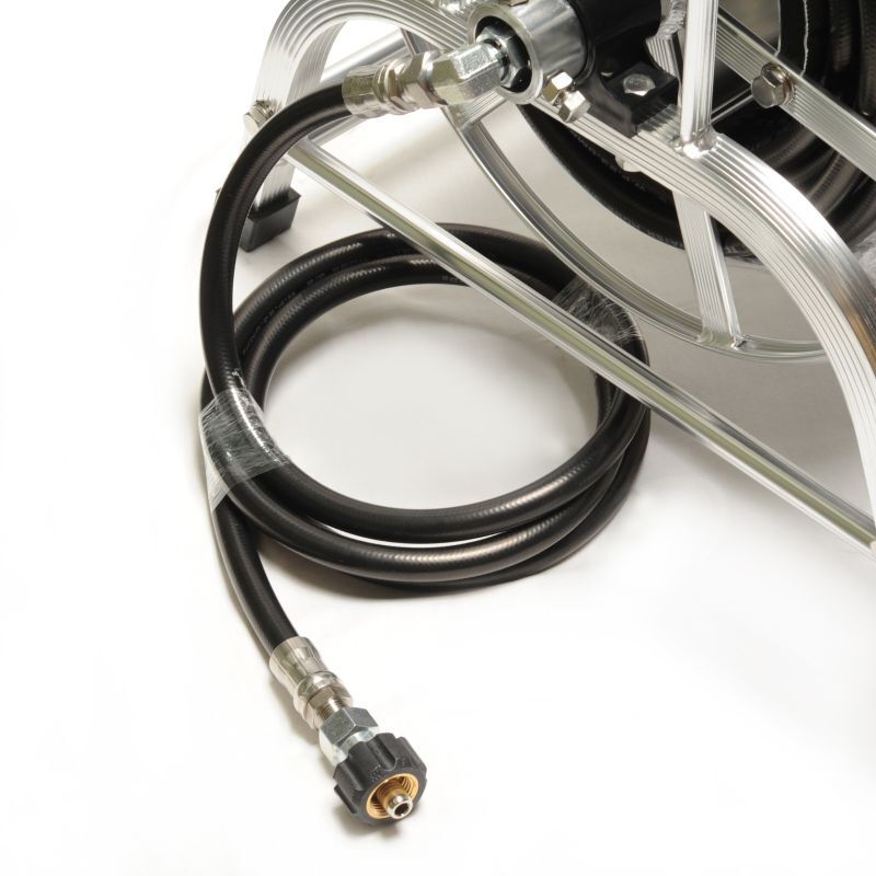 耐摩耗タフホース アルミリール巻 3分（3/8）蔵王産業・スーパー工業・ホンダ対応カプラー付き