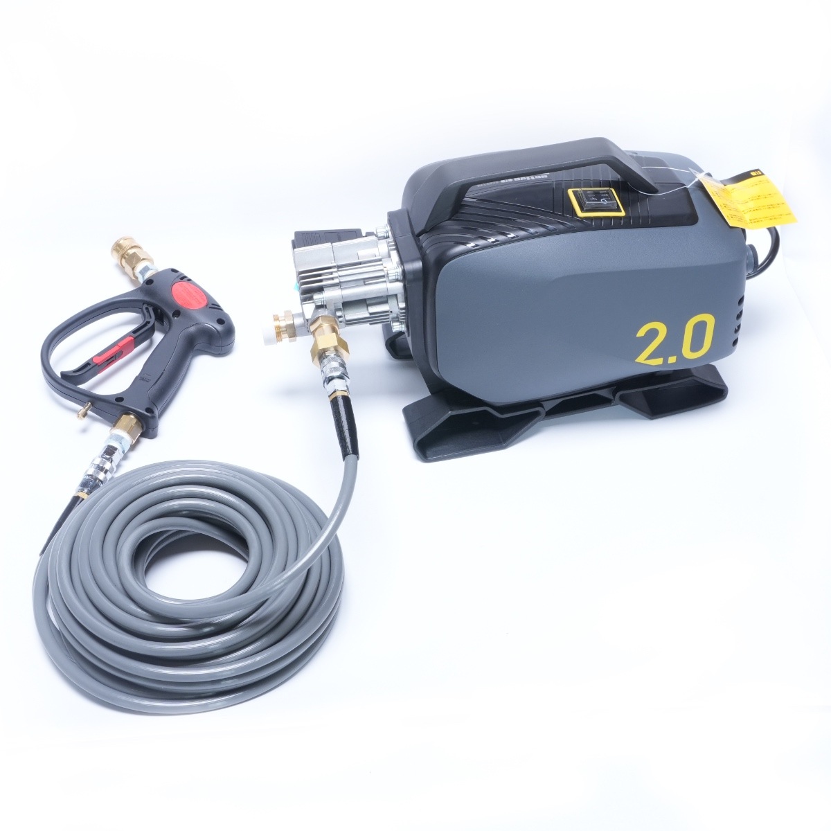 ホース屋オリジナル 洗車用高圧洗浄機セット ACTIVE2.0 Electric Pressure Washer ＋プレミアムフォームキャノン＋ライトグレーホース＋ショートガン