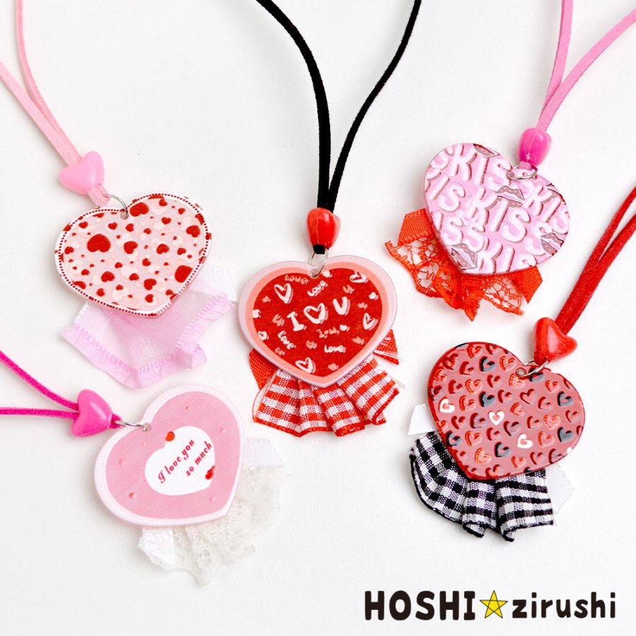ラブリーペンダント【20個入り】 Pet choker Dog collar Pet ribbon Pet accessories pendant