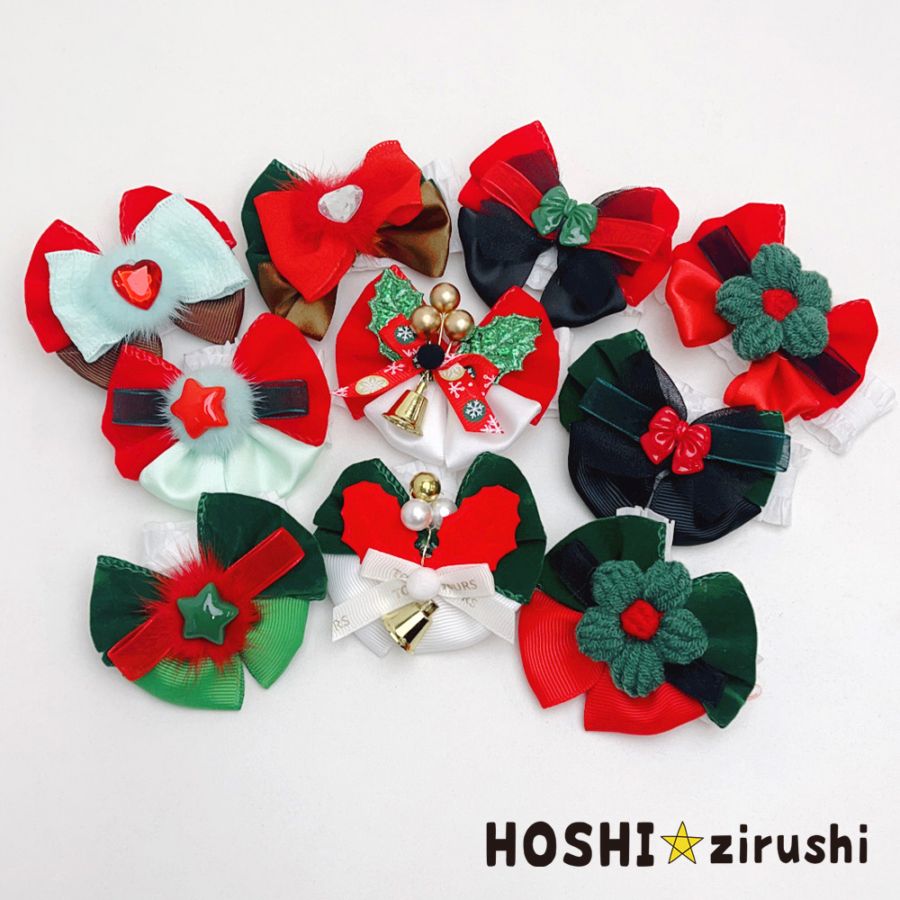 専用商品　トリミングチョーカー　クリスマス　40本　ハンドメイド　185 クリスマス | トリミングチョーカー卸サイト【星印】