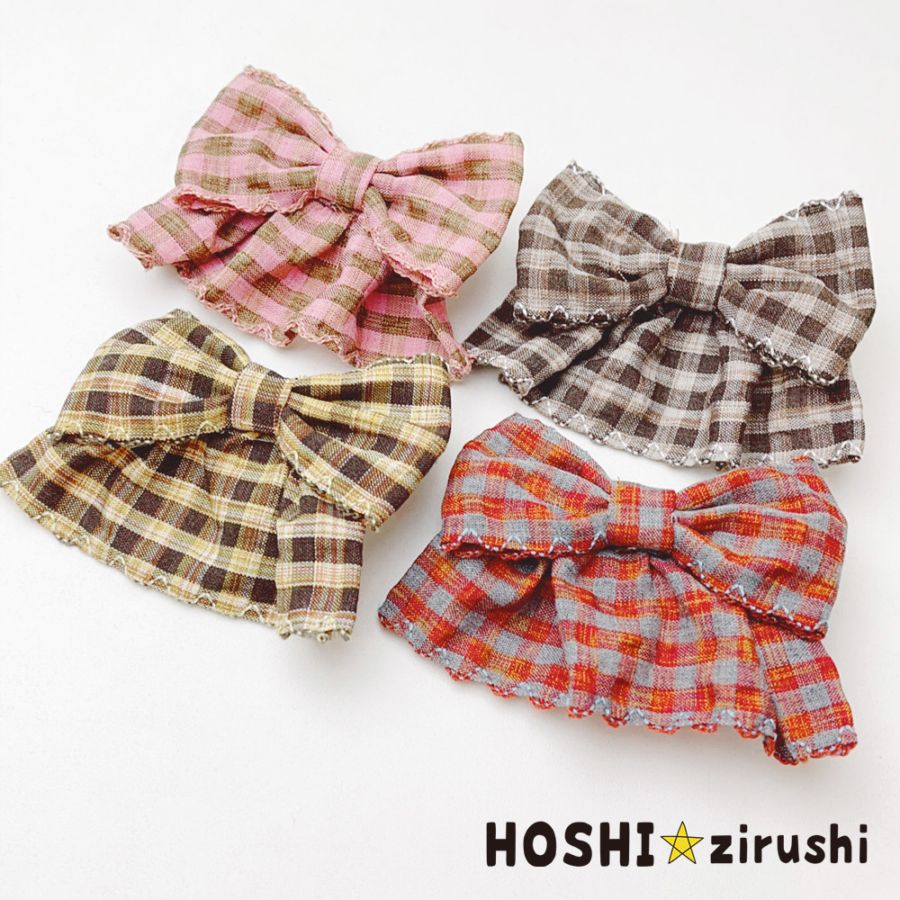 うめぼしさま☆ Heart♡Heart トリミングリボンチョーカー 8セット 犬