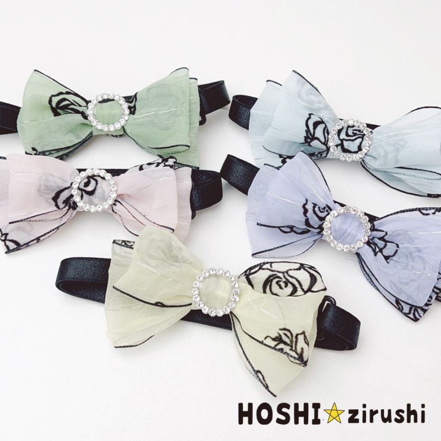 薔薇のクールなチョーカー【20個入り】 Pet choker Dog collar Pet ribbon Pet accessories