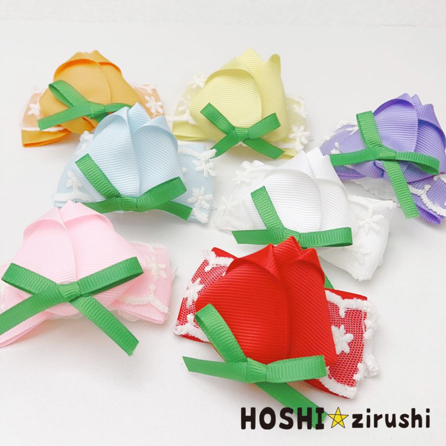 お花畑チューリップチョーカー【20個入り】 Pet choker Dog collar Pet ribbon Pet accessories