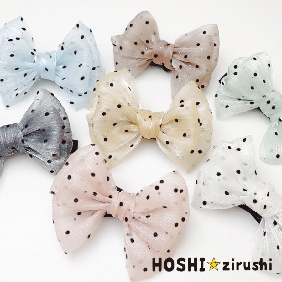 くすみカラーのドット柄チョーカー【20個入り】 Pet choker Dog collar Pet ribbon Pet accessories