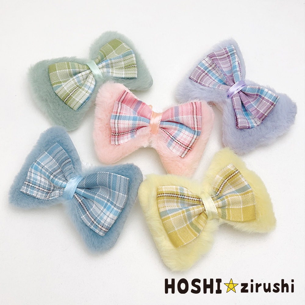 ふんわりチェックリボンチョーカー【20個入り】 Pet choker Dog collar