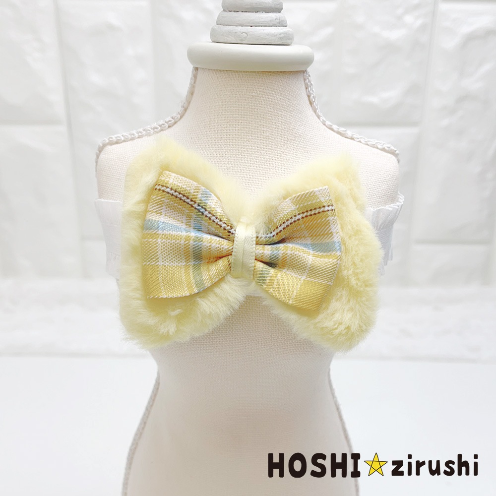 ふんわりチェックリボンチョーカー【20個入り】 Pet choker Dog collar