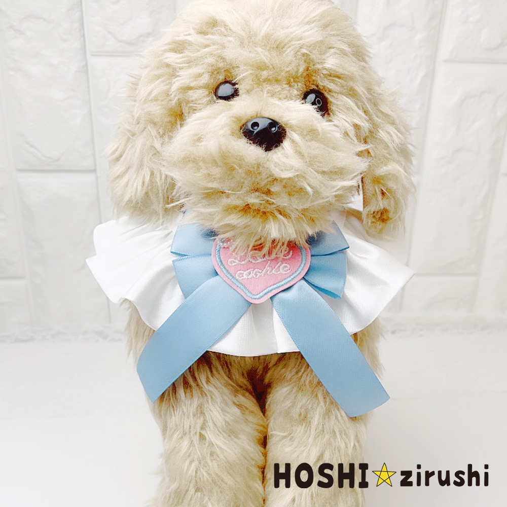 ミルキーリボンLOVEチョーカー（10枚入） Pet choker Dog collar Pet ribbon Pet accessories