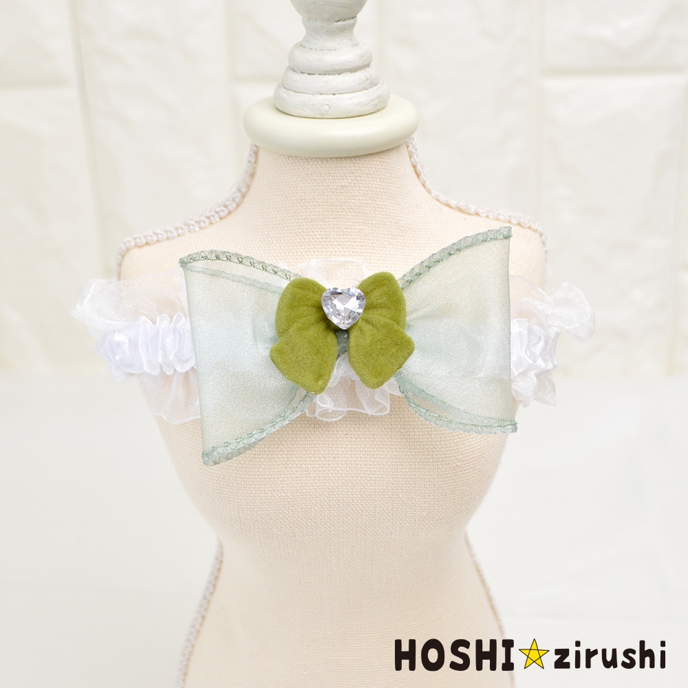 ちょこっとリボンチョーカー【20個入り】 Pet choker Dog collar Pet ribbon Pet accessories