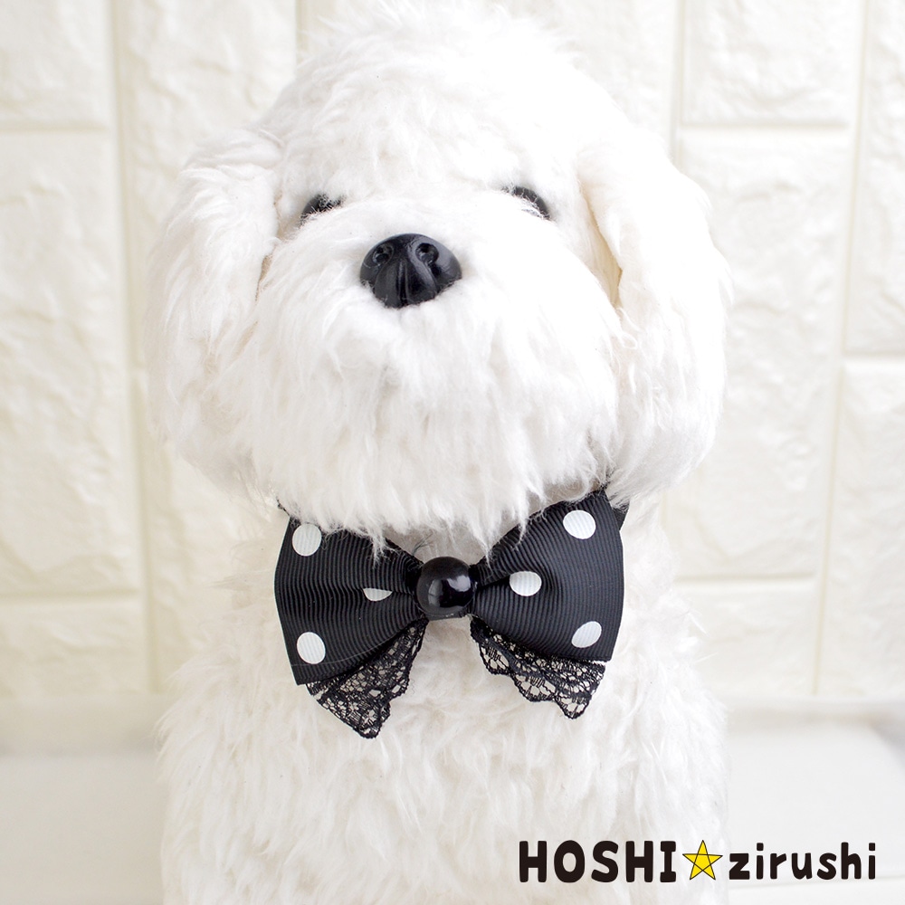 ドットリボンチョーカー【20個入り】 Pet choker Dog collar Pet ribbon Pet accessories