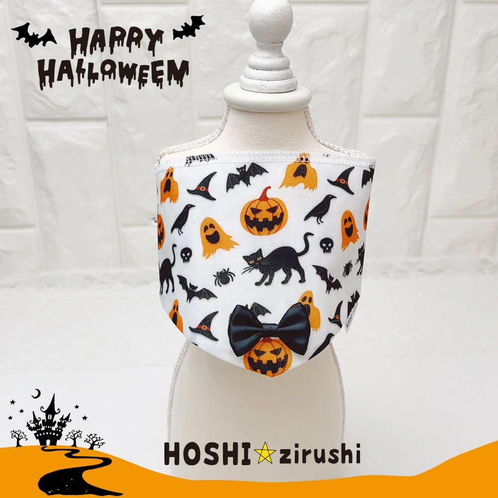 ハロウィン柄バンダナ【20個入り】 Pet choker Dog collar Pet ribbon Pet accessories