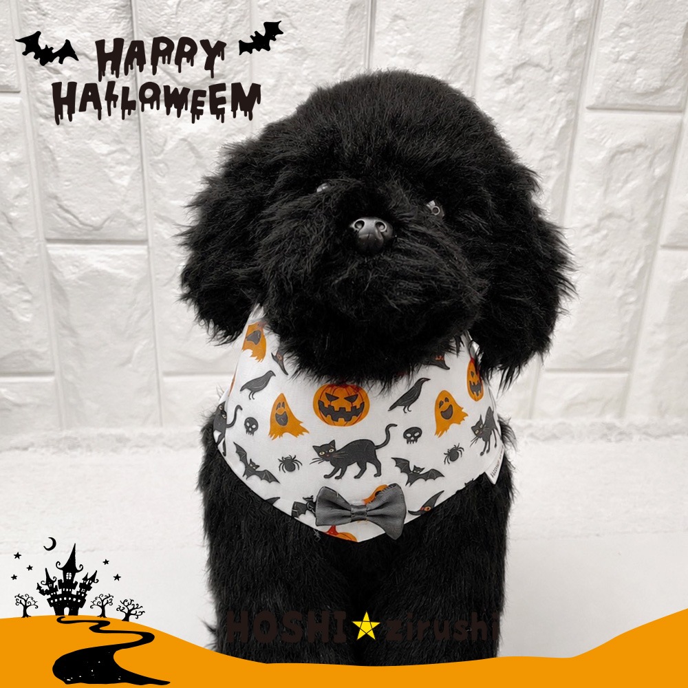 ハロウィン柄バンダナ【20個入り】 Pet choker Dog collar Pet ribbon Pet accessories