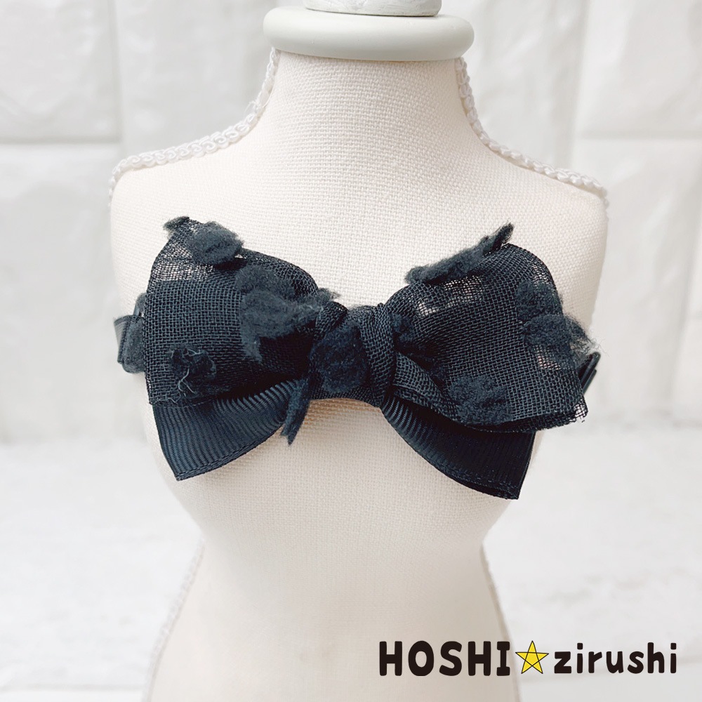 ふわふわリボンのチョーカー【20個入り】 Pet choker Dog collar Pet ribbon Pet accessories