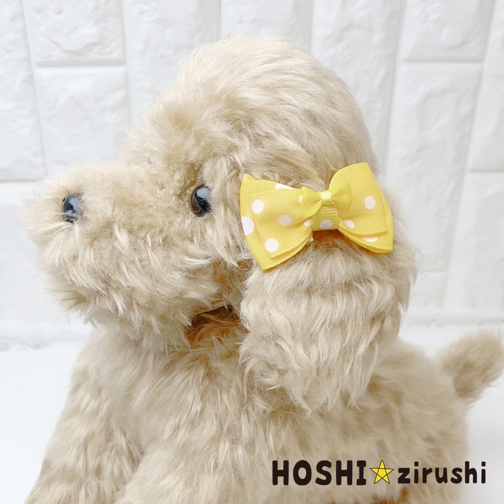 ポップドットリボン【20個入り】Pet choker Dog collar Pet ribbon Pet accessories