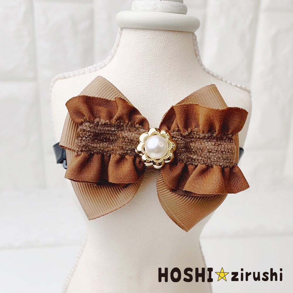 ひさクリスマスレース付　トリミングチョーカー50本 クラシカルツイードチョーカー【20個入り】 Pet choker Dog collar Pet