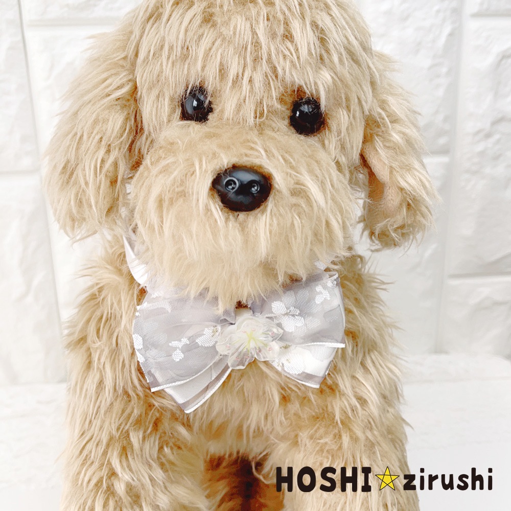 ふんわり桜のお花チョーカー【20個入り】 Pet choker Dog collar Pet