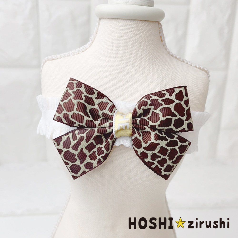 キリンリボンチョーカー【20個入り】 Pet choker Dog collar Pet ribbon Pet accessories