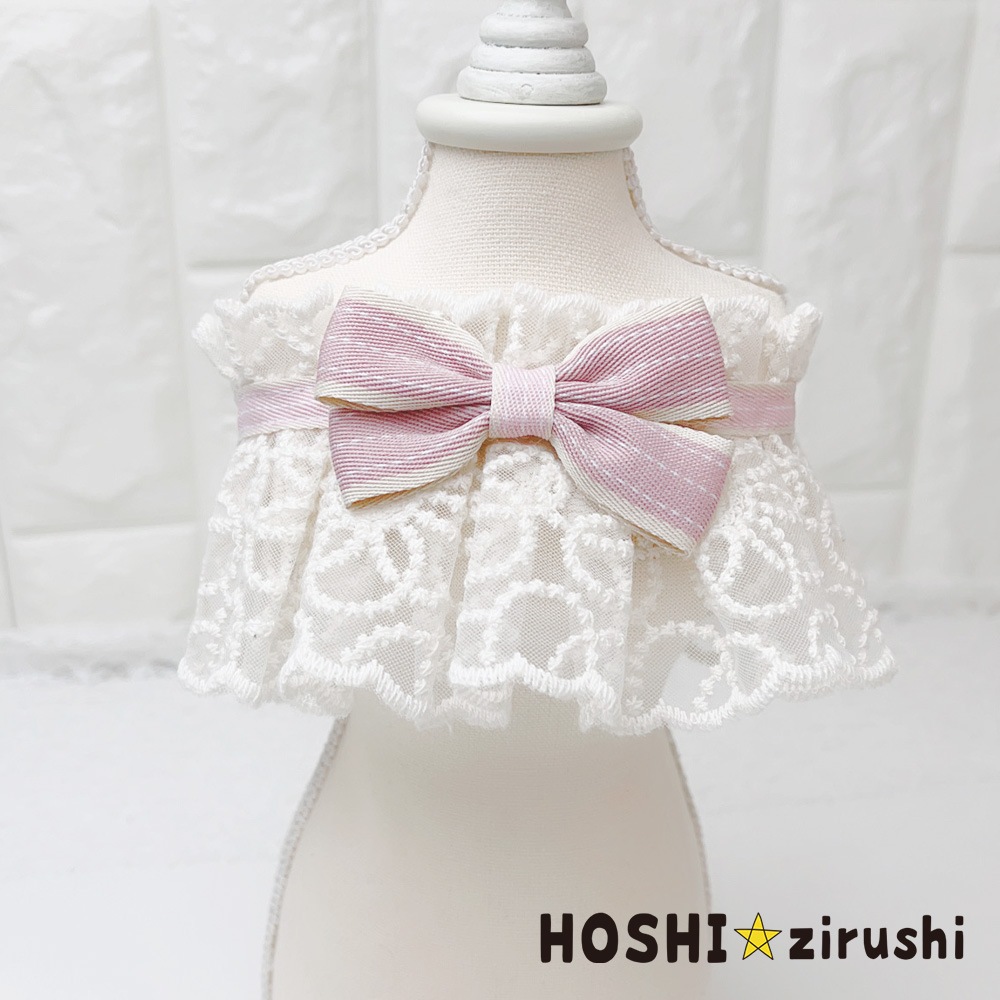 クラシカルレースエプロン（10枚入） Pet choker Dog collar Pet ribbon Pet accessories