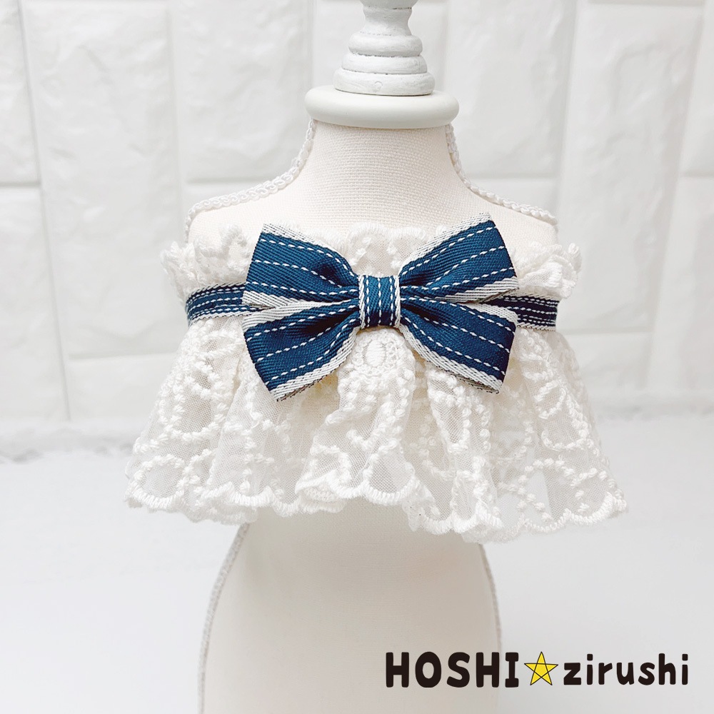 クラシカルレースエプロン（10枚入） Pet choker Dog collar Pet ribbon Pet accessories