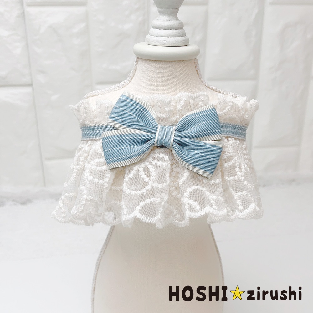 クラシカルレースエプロン（10枚入） Pet choker Dog collar Pet ribbon Pet accessories