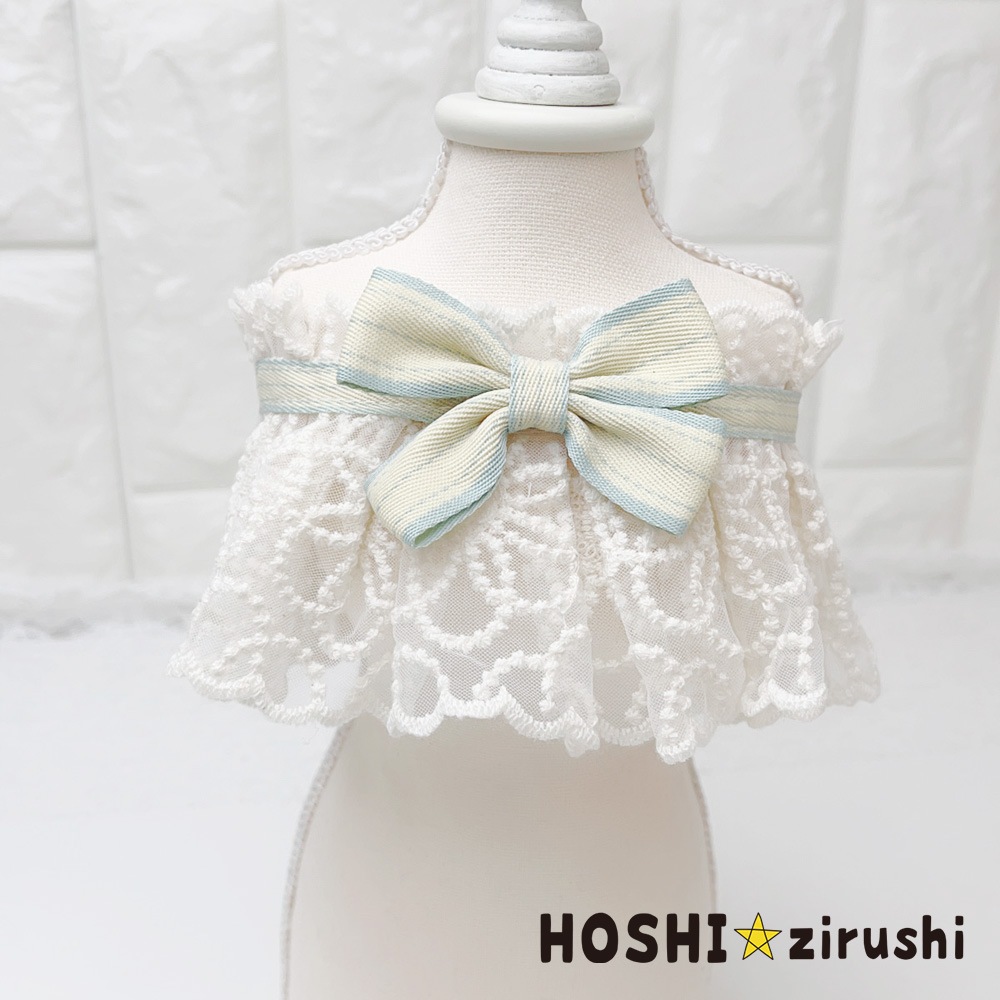 クラシカルレースエプロン（10枚入） Pet choker Dog collar Pet ribbon Pet accessories