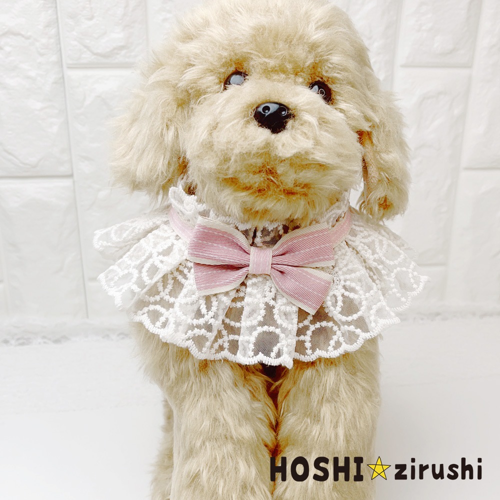 クラシカルレースエプロン（10枚入） Pet choker Dog collar Pet ribbon Pet accessories