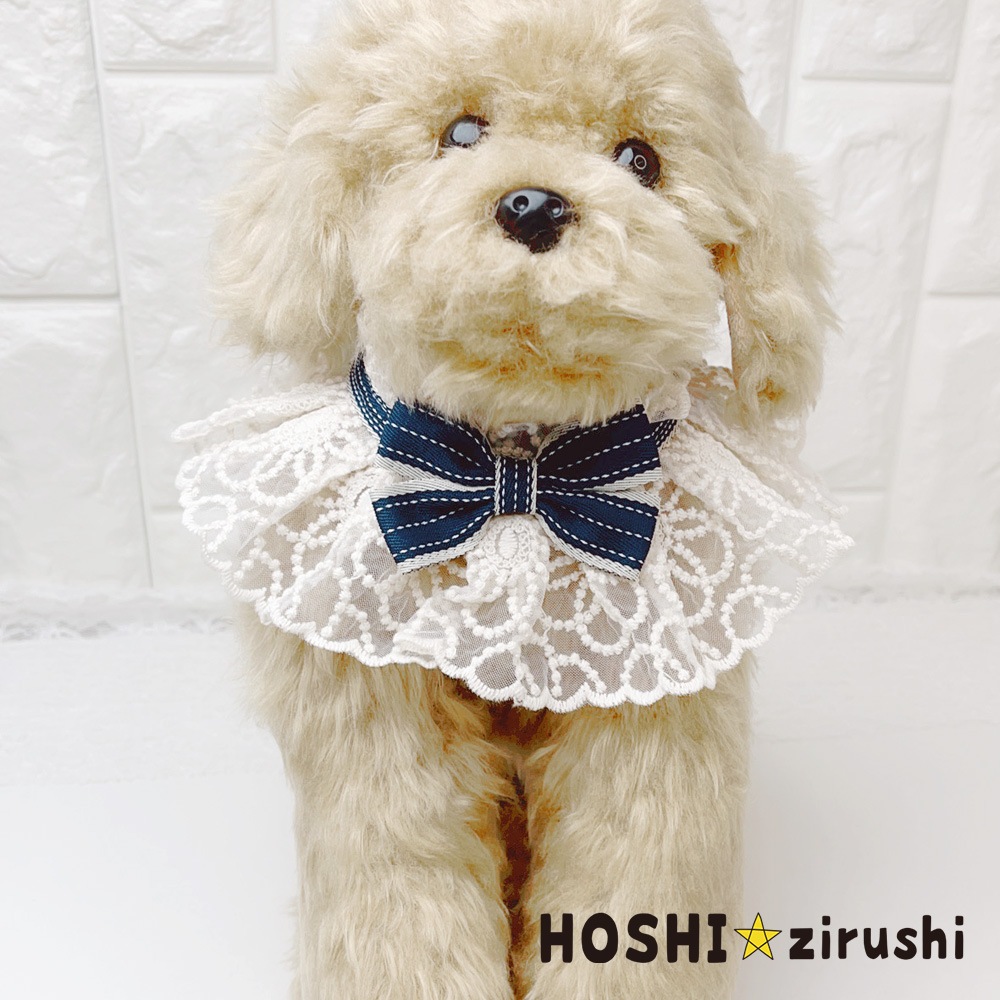 クラシカルレースエプロン（10枚入） Pet choker Dog collar Pet ribbon Pet accessories