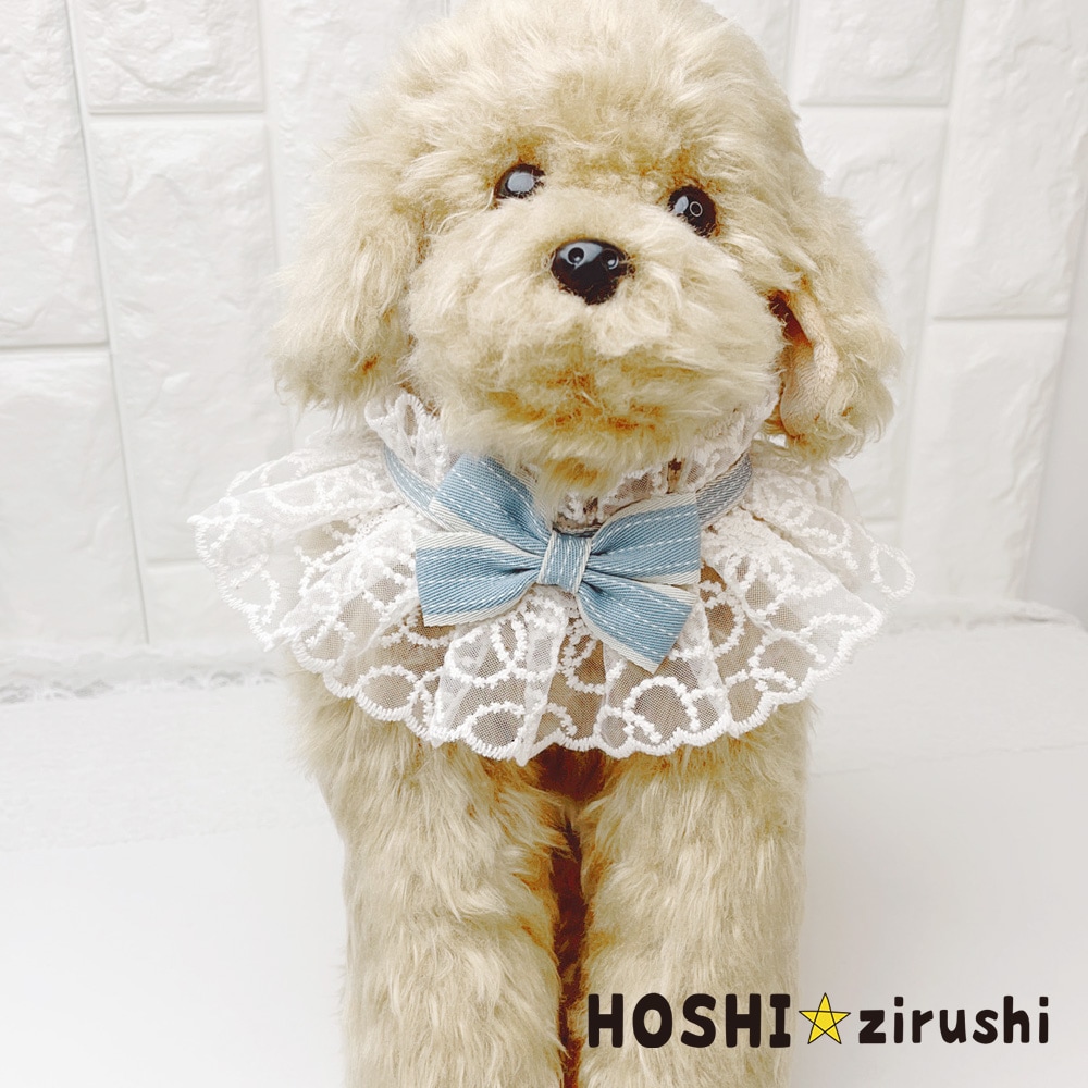 クラシカルレースエプロン（10枚入） Pet choker Dog collar Pet ribbon Pet accessories