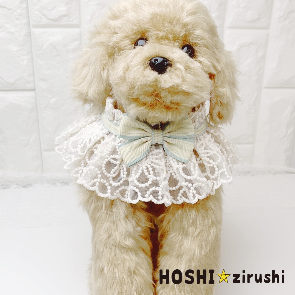 クラシカルレースエプロン（10枚入） Pet choker Dog collar Pet ribbon Pet accessories