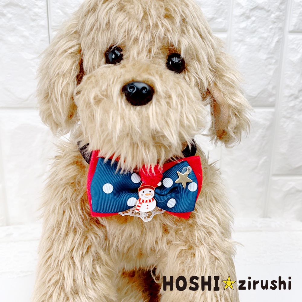 トリミングチョーカー 犬用 リボン クリスマス 業務用リボン・トリミングチョーカー卸サイト【星印】