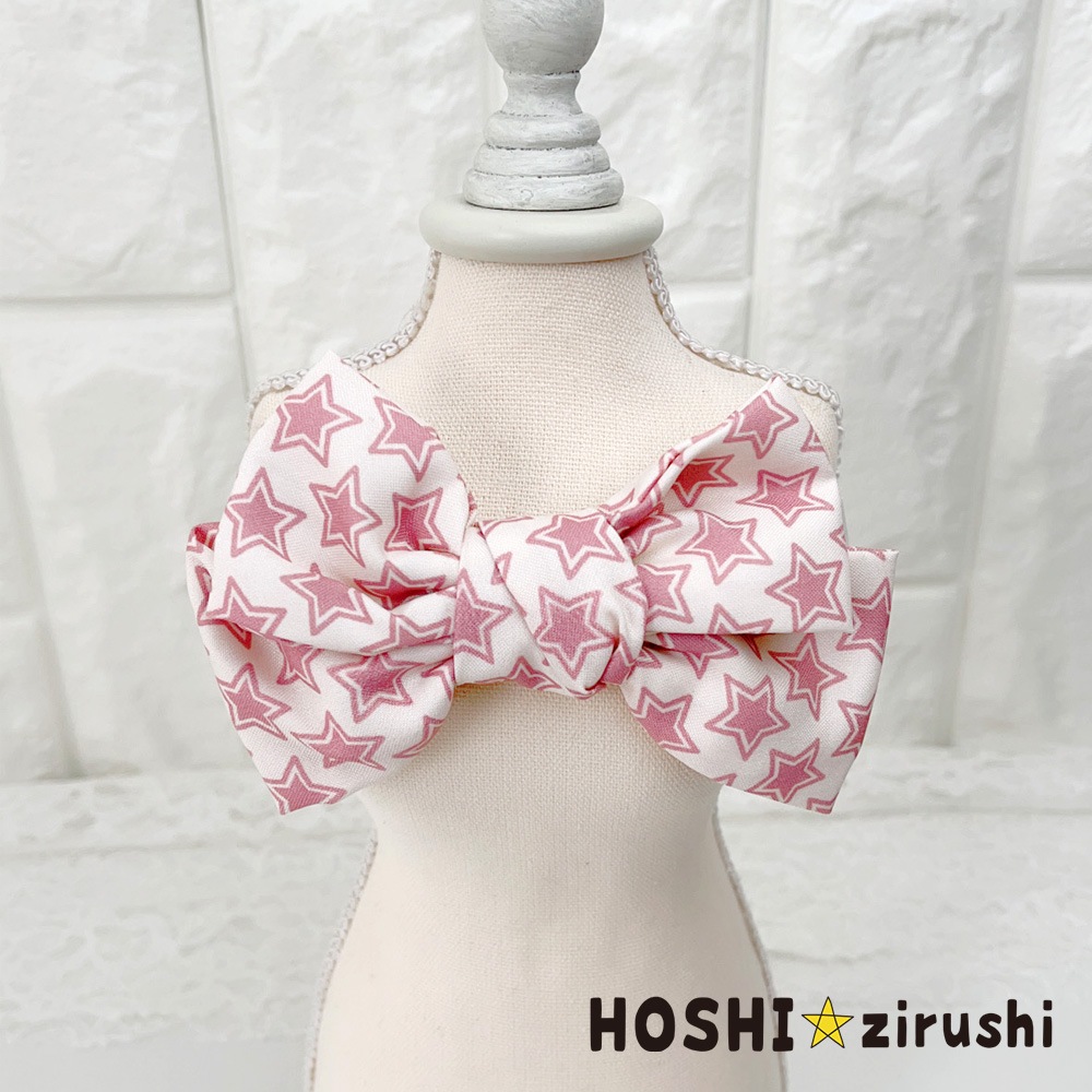 スターリボンチョーカー【20個入り】 Pet choker Dog collar Pet ribbon Pet accessories