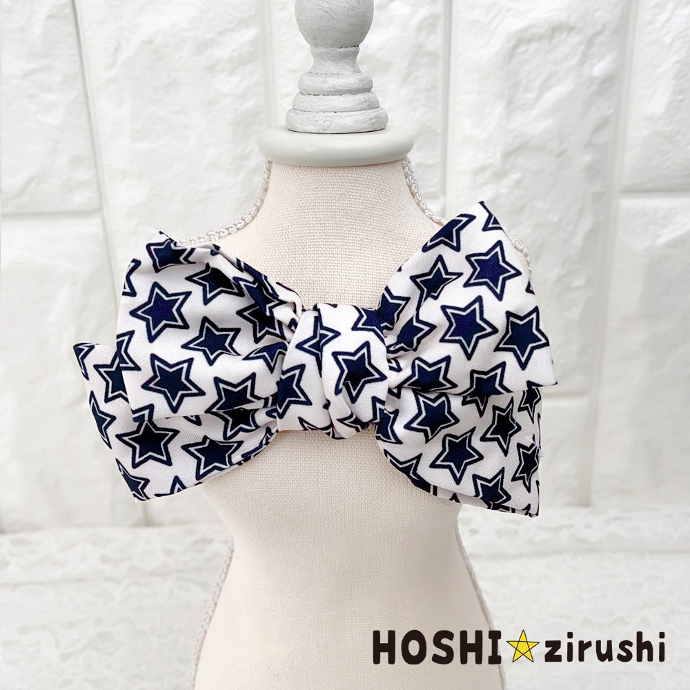 スターリボンチョーカー【20個入り】 Pet choker Dog collar Pet ribbon Pet accessories