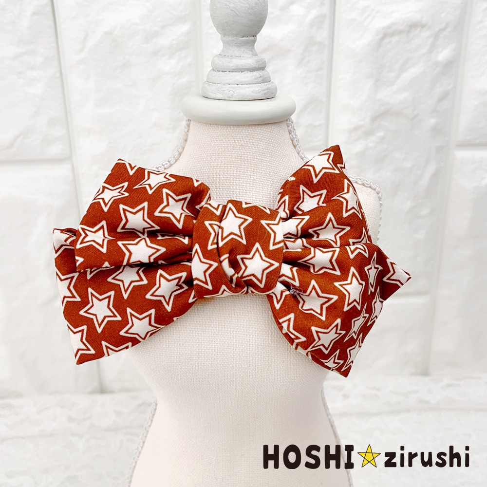 スターリボンチョーカー【20個入り】 Pet choker Dog collar Pet ribbon Pet accessories