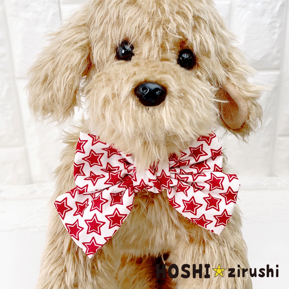 スターリボンチョーカー【20個入り】 Pet choker Dog collar Pet ribbon Pet accessories