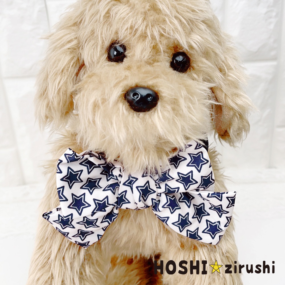 スターリボンチョーカー【20個入り】 Pet choker Dog collar Pet ribbon Pet accessories