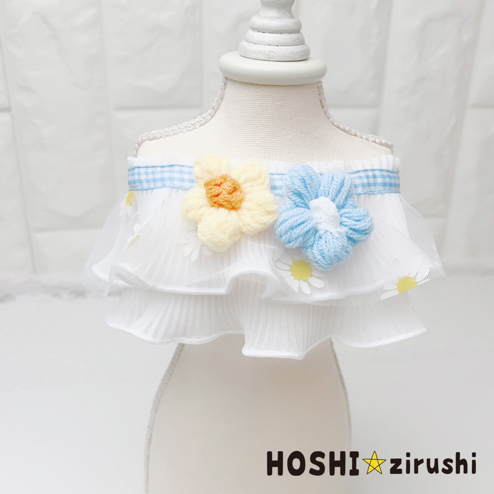 春風フラワーフリルエプロン（10枚入） Pet choker Dog collar Pet ribbon Pet accessories