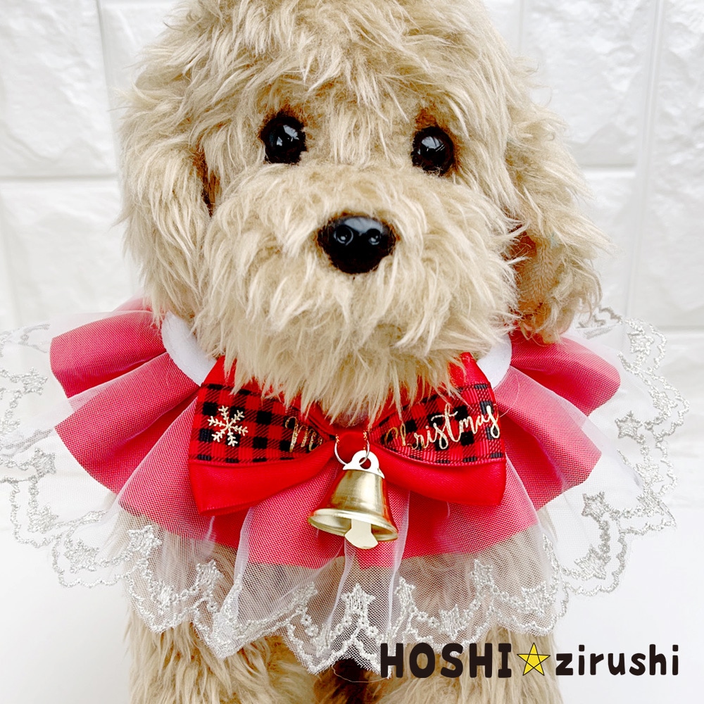 トリミングチョーカー　hoshi⭐︎ スターライトクリスマスチョーカー【10個入り】Pet choker Dog collar