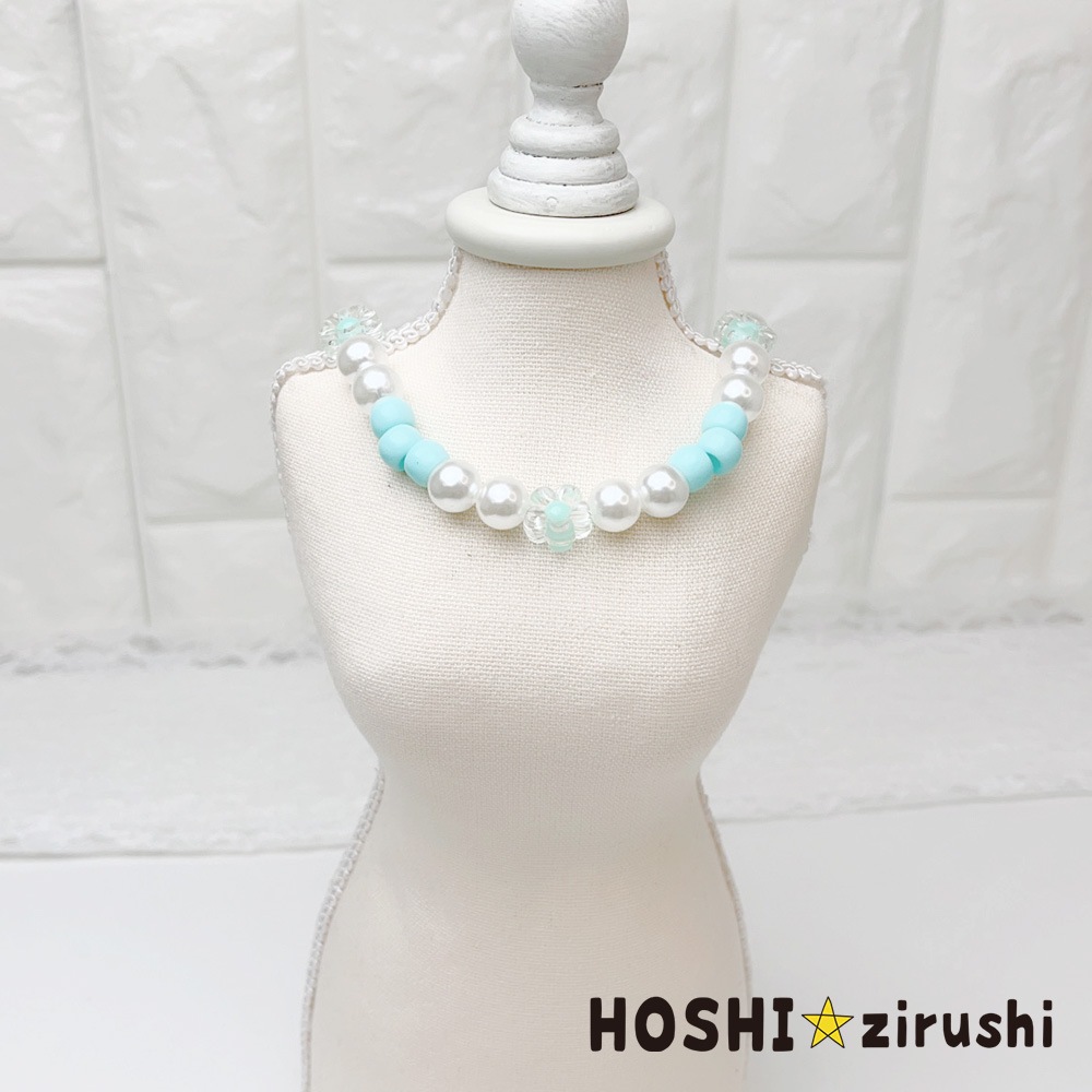 お花とパールのネックレス（小さいサイズ）【20個入り】