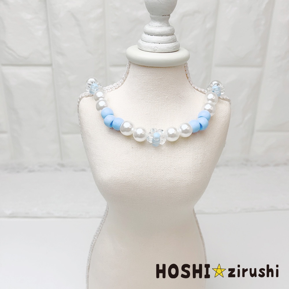 お花とパールのネックレス（小さいサイズ）【20個入り】