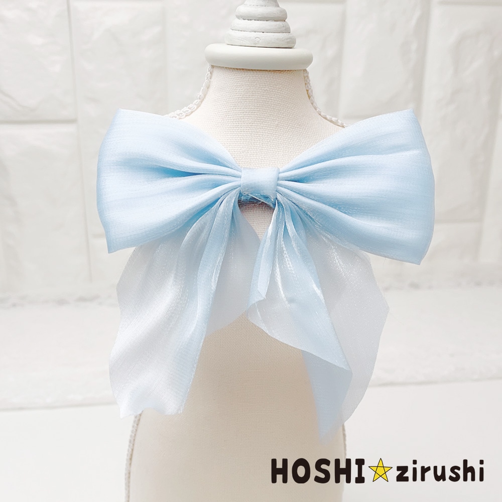 大きなシースルーリボンチョーカー【20個入り】 Pet choker Dog collar