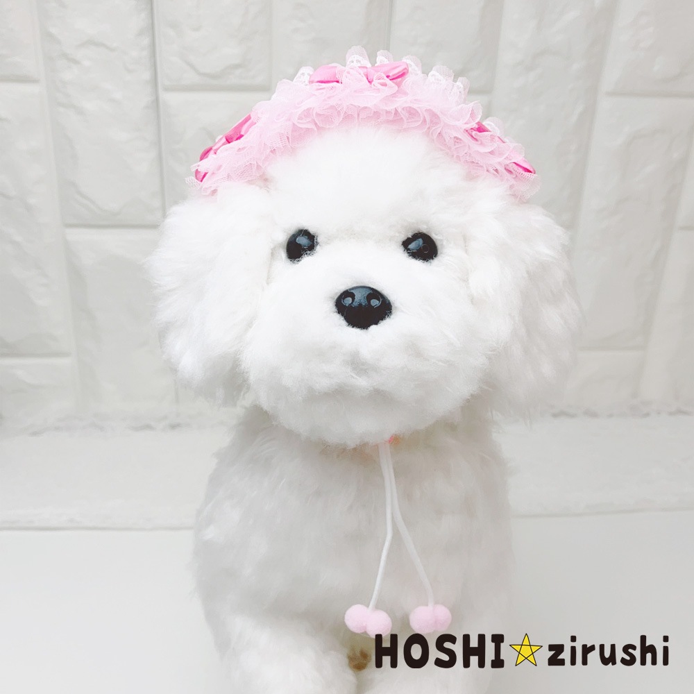 レースのガーリーヘアバンド【3個入り】 Pet choker Dog collar Pet