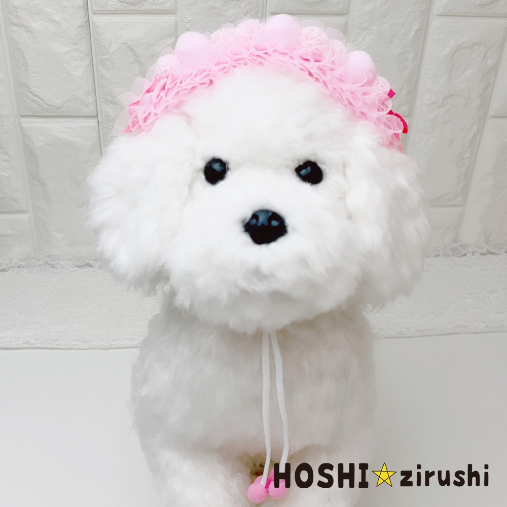レースのガーリーヘアバンド【3個入り】　 Pet choker Dog collar Pet ribbon Pet accessories