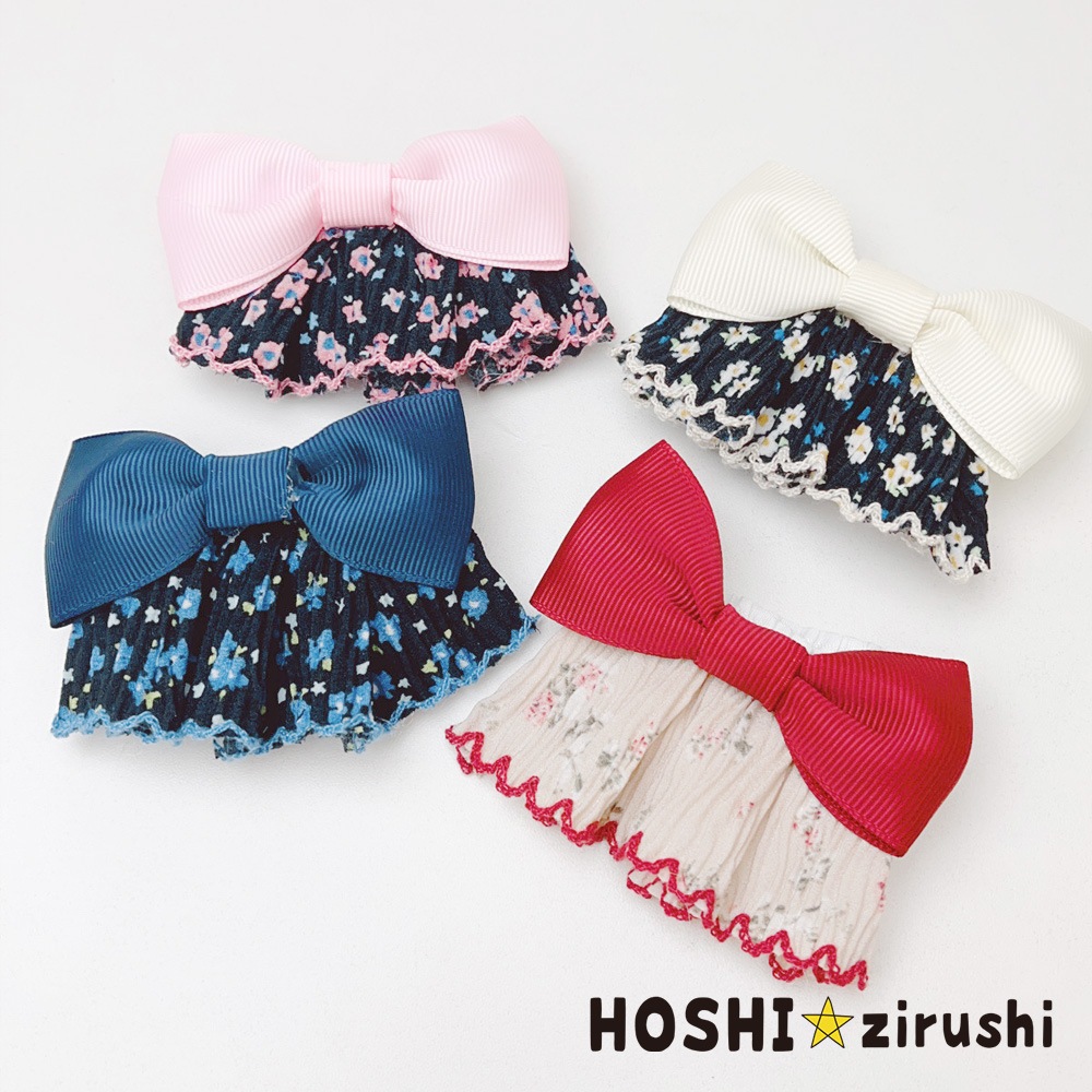 小花柄フリフリラブリーチョーカー【20個入り】 Pet choker Dog collar Pet ribbon Pet accessories