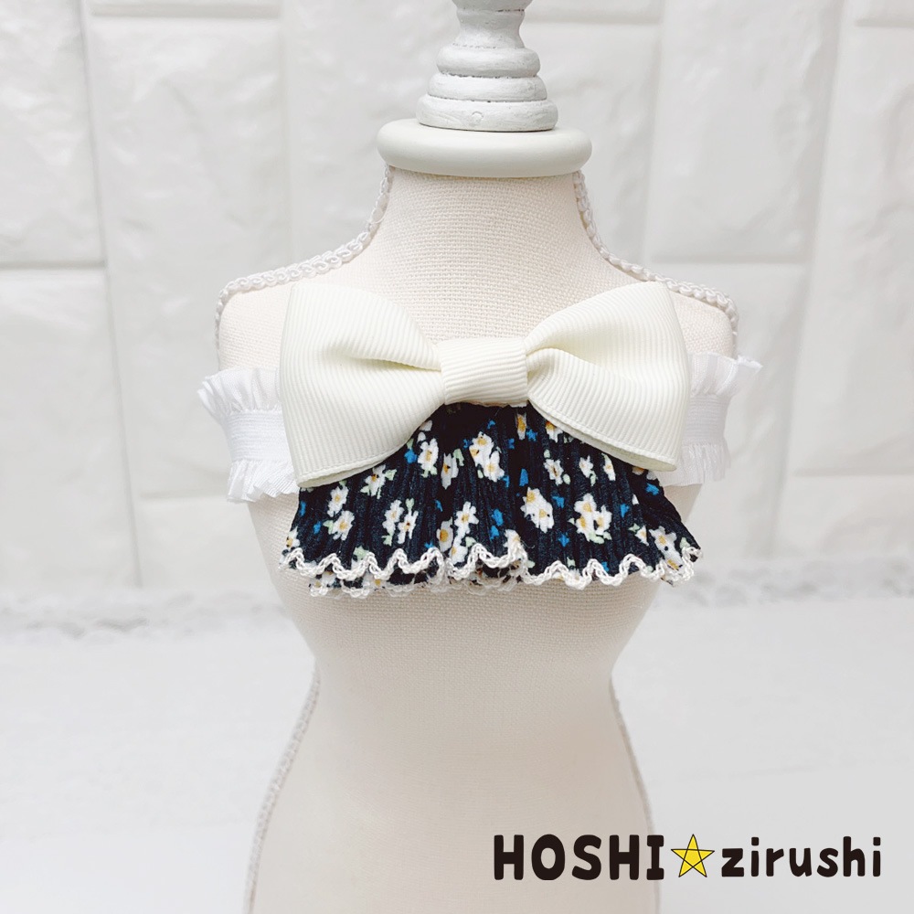 小花柄フリフリラブリーチョーカー【20個入り】 Pet choker Dog collar Pet ribbon Pet accessories