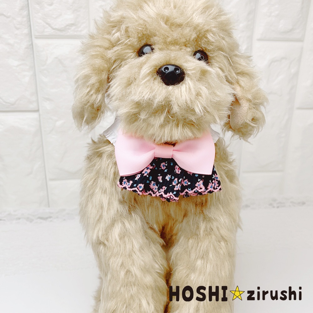 小花柄フリフリラブリーチョーカー【20個入り】 Pet choker Dog collar Pet ribbon Pet accessories