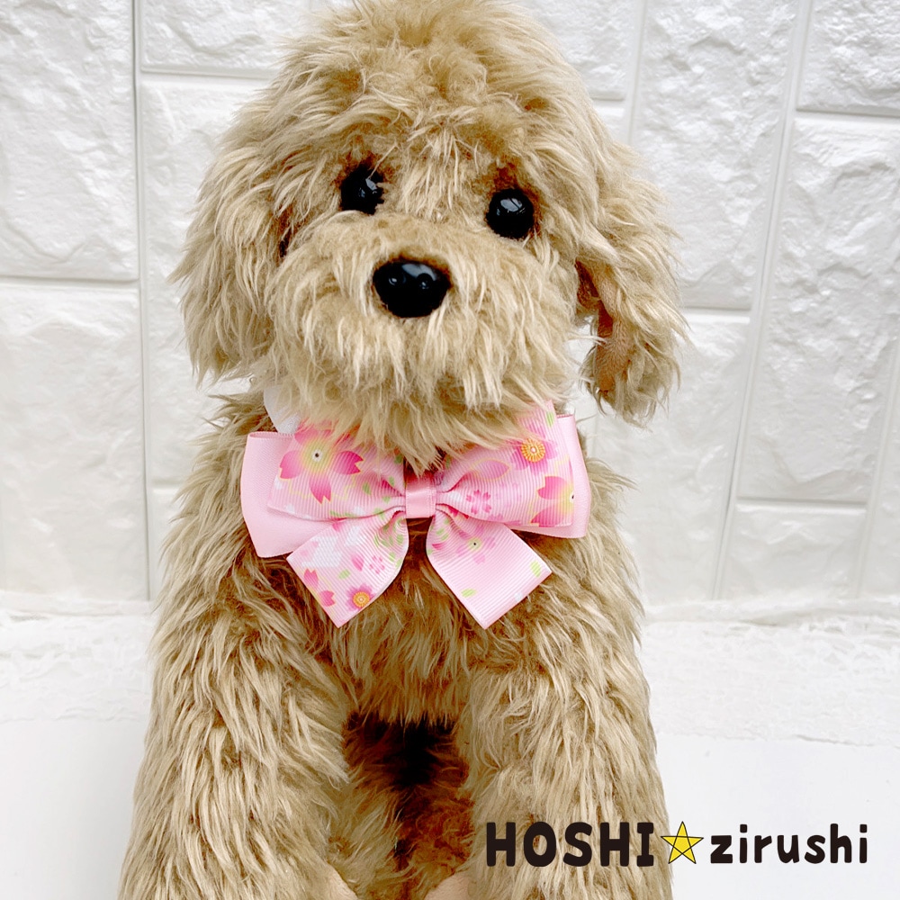 桜のそよ風チョーカー【20個入り】 Pet choker Dog collar Pet ribbon